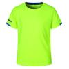 dPois Kids Boys Short Sleeve T-Shirt Quick Dry Swim Shirts UV Rash Vest Swimwear Active Athletic Tops Fluorescent Green 7-8 Years view 1