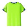 dPois Kids Boys Short Sleeve T-Shirt Quick Dry Swim Shirts UV Rash Vest Swimwear Active Athletic Tops Fluorescent Green 7-8 Years view 3