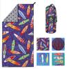 4Monster Microfiber Beach Towel Quick Dry,Super Absorbent Lightweight Travel Towel for Swimmers, Sand Free Camping Towel, Beach Towels for Pool,Swim,Water Sports,Yoga view 1
