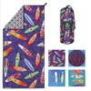 4Monster Microfiber Beach Towel Quick Dry,Super Absorbent Lightweight Travel Towel for Swimmers, Sand Free Camping Towel, Beach Towels for Pool,Swim,Water Sports,Yoga view 1
