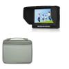 BoxWave Case Compatible with MustHD M700H - Hard Shell Briefcase, Slim Messenger Bag Briefcase Cover Side Pockets - Pewter view 1