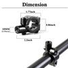 Pairs of Distinctive Skull Skeleton Hand Bike Mirror, Bicycle Mirrors for Handlebars with Mount Holder Clamp Adaptor 10mm for Scooter Moped Bike Standard Bike Motorcycle (Silver) view 3