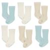 Just Born Baby 6-Pack Rib Socks, Blue, 0-6 Months view 1