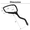 Pairs of Distinctive Skull Skeleton Hand Bike Mirror, Bicycle Mirrors for Handlebars with Mount Holder Clamp Adaptor 10mm for Scooter Moped Bike Standard Bike Motorcycle (Red) view 2