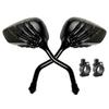 Pairs of Distinctive Skull Skeleton Hand Bike Mirror, Bicycle Mirrors for Handlebars with Mount Holder Clamp Adaptor 10mm for Scooter Moped Bike Standard Bike Motorcycle (Black) view 1
