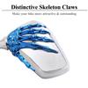 Pairs of Distinctive Skull Skeleton Hand Bike Mirror, Bicycle Mirrors for Handlebars with Mount Holder Clamp Adaptor 10mm for Scooter Moped Bike Standard Bike Motorcycle (Blue) view 4