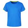 dPois Kids Boys Short Sleeve T-Shirt Quick Dry Swim Shirts UV Rash Vest Swimwear Active Athletic Tops Blue 7-8 Years view 1