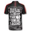 PRIMESTY Custom Bowling Shirts for Men, Patriotic American Flag Bowling Jerseys, Personalized Bowling Polo Shirts view 4