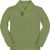 Ryannology Toddler Baby Boys Girls Sweater Shawl-Collar V Neck Pullover Sweaters Cable Kintted Photoshoot Outfits view 1