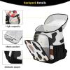 ALAZA White Cow Print Black Brown Spot Backpack Cooler for Women Men Insulated Waterproof Leak Proof Coolers for Hiking Camping Beach, 36 Cans view 3