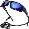 AWGSEE Polarized Sports Sunglasses for Men 100% UV Protection Wrap Around Unbreakable Sun Glasses for Fishing Driving view 1