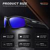 AWGSEE Polarized Sports Sunglasses for Men 100% UV Protection Wrap Around Unbreakable Sun Glasses for Fishing Driving view 4