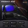 AWGSEE Polarized Sports Sunglasses for Men 100% UV Protection Wrap Around Unbreakable Sun Glasses for Fishing Driving view 4