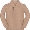 Ryannology Toddler Baby Boys Girls Sweater Shawl-Collar V Neck Pullover Sweaters Cable Kintted Photoshoot Outfits view 1
