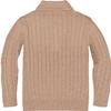Ryannology Toddler Baby Boys Girls Sweater Shawl-Collar V Neck Pullover Sweaters Cable Kintted Photoshoot Outfits view 2