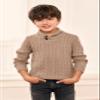 Ryannology Toddler Baby Boys Girls Sweater Shawl-Collar V Neck Pullover Sweaters Cable Kintted Photoshoot Outfits view 4