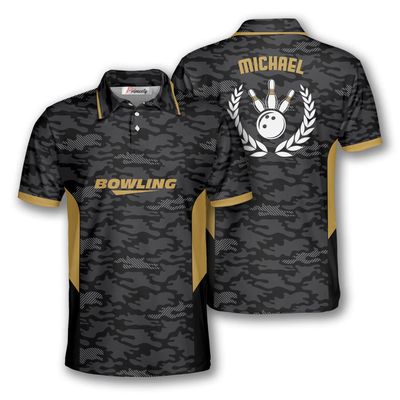 PRIMESTY Custom Bowling Shirts for Men, Patriotic American Flag Bowling Jerseys, Personalized Bowling Polo Shirts