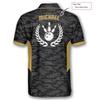 PRIMESTY Custom Bowling Shirts for Men, Patriotic American Flag Bowling Jerseys, Personalized Bowling Polo Shirts view 4