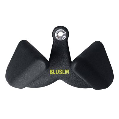 BLUSLM LAT Pull Down Bar for Cable Machine, LAT Pulldown Attachments T-bar V-bar Cable Attachment for Gym, Back Tricep Strength Training Handle (BL02)