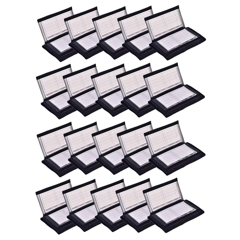 Careworx 20 Pack Play Wristband (Adult) with Triple Windows Perfect for Football Plays, Softball Signs & Baseball (Black)