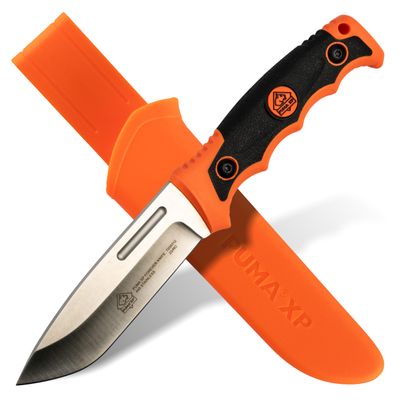 Puma XP Orange Forever Survival Knife with Nylon Sheath and Firestriker