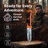 Puma XP Orange Forever Survival Knife with Nylon Sheath and Firestriker view 2