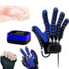 JIONET Hemiplegia Pressure Finger Rehabilitation Trainer Robot Glove Hand Splint Assistive Gloves Finger Straightening Brace Guard, Finger Training Device (Color : Right Hand, Size : Large) view 1