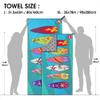 4Monster Microfiber Beach Towel Quick Dry,Super Absorbent Lightweight Travel Towel for Swimmers, Sand Free Camping Towel, Beach Towels for Pool,Swim,Water Sports,Yoga view 4