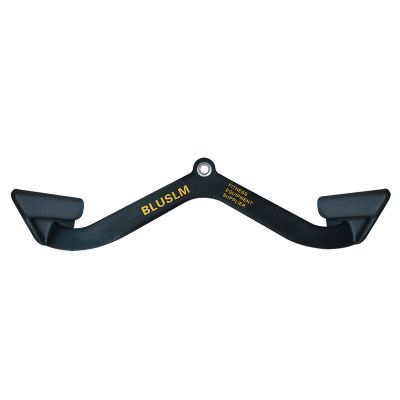 BLUSLM LAT Pull Down Bar for Cable Machine, LAT Pulldown Attachments T-bar V-bar Cable Attachment for Gym, Back Tricep Strength Training Handle (BL06)