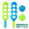 Scoop and Toss Set - Outdoor Toys for Kids with 2 Scoop Rackets and 2 Balls, Beach Lawn Yard Scoop Ball Game for Kids and Adults,Backyard Outside Toss and Catch Game view 1