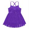 CHICTRY Girls Children Sweetheart Sequins Chiffon Dance Lyrical Dress Sash Bow Tie Ballroom Costumes Glittery Mesh Purple 12 view 4