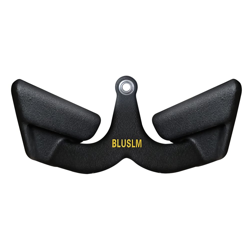 BLUSLM LAT Pull Down Bar for Cable Machine, LAT Pulldown Attachments T-bar V-bar Cable Attachment for Gym, Back Tricep Strength Training Handle (BL03)