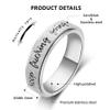 LuckyAmor Fidget Rings Women for Anxiety Rings:Stainless Steel Fidget Rings for Men Spinner Ring Personalized Inspirational Fidget Ring for Anxiety Rings view 2