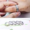 LuckyAmor Fidget Rings Women for Anxiety Rings:Stainless Steel Fidget Rings for Men Spinner Ring Personalized Inspirational Fidget Ring for Anxiety Rings view 4