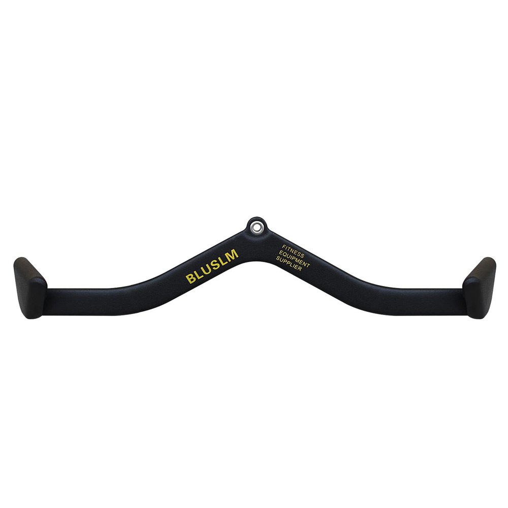 BLUSLM LAT Pull Down Bar for Cable Machine, LAT Pulldown Attachments T-bar V-bar Cable Attachment for Gym, Back Tricep Strength Training Handle (BL07)