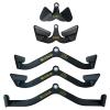 BLUSLM LAT Pull Down Bar for Cable Machine, LAT Pulldown Attachments T-bar V-bar Cable Attachment for Gym, Back Tricep Strength Training Handle (5 Pieces) view 1