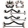BLUSLM LAT Pull Down Bar for Cable Machine, LAT Pulldown Attachments T-bar V-bar Cable Attachment for Gym, Back Tricep Strength Training Handle (5 Pieces) view 3