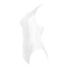 XCKNY Silky Glossy Sexy Vest Covered Belly Briefs Swimsuit Japanese Swimsuit Shiny Hip wrap Swimsuit -Small White view 3