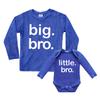 Unordinary Toddler Big bro Little bro Outfits Big Brother Little Brother Sibling Boys Matching Gifts Baby Set (Charcoal Blue - Long Sleeve, Kids (7Y) / Baby (0-3M)) view 1