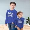 Unordinary Toddler Big bro Little bro Outfits Big Brother Little Brother Sibling Boys Matching Gifts Baby Set (Charcoal Blue - Long Sleeve, Kids (7Y) / Baby (0-3M)) view 3