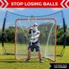 Velocity Portable 20' X 11' Sports Backstop - Perfect for Lacrosse, Soccer, Baseball, and More view 4