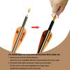 e5e10 31inch Carbon Arrow Archery Targeting Practice Hunting Arrows for Compound & Recurve Bow with Removable Tips(Pack of 12) (Orange White) view 2