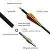 e5e10 31inch Carbon Arrow Archery Targeting Practice Hunting Arrows for Compound & Recurve Bow with Removable Tips(Pack of 12) (Orange White) view 3