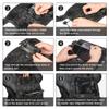 Tactical Admin Phone Pouch for Vest MOLLE Plate Carrier Multi-camo Portable Cell Phone Carrier Holder Quick-Release Magnetic Buckle (camo Black) view 4