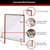 Velocity Lacrosse Net  5mm Replacement Goal Net, Ideal for High School, Serious Backyard Players, Fits All 66x7 Goals, 1000D High-Strength Poly, Weatherproof & UV-Resistant  Black view 4
