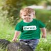 3rd Birthday Shirt boy Third Outfit 3 Year Old Toddler Gift Baby Tshirt Party Shirts (Green, 4 Years) view 2