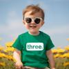 3rd Birthday Shirt boy Third Outfit 3 Year Old Toddler Gift Baby Tshirt Party Shirts (Green, 4 Years) view 3