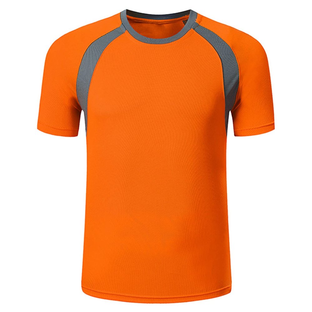 easyforever Kids Boys' UPF 50+ Sun Shirts Short Sleeve Rashguard Athletic Swim Shirt Swimming Tops Swimwear Orange 3-4 Years