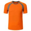 easyforever Kids Boys' UPF 50+ Sun Shirts Short Sleeve Rashguard Athletic Swim Shirt Swimming Tops Swimwear Orange 3-4 Years view 1
