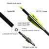 e5e10 31inch Carbon Arrow Archery Targeting Practice Hunting Arrows for Compound & Recurve Bow with Removable Tips(Pack of 12) (Yellow White) view 2